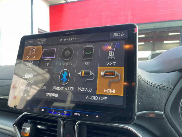 マツダ　ＣＸ－５　アルパインナビ　HDMIケーブル取り付け　Fire TV Stick 取付　ネット動画視聴　岡山市　南区
