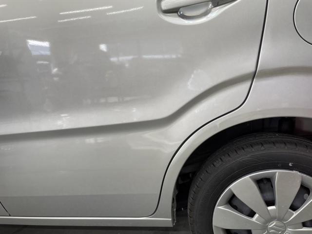 スズキ　ワゴンR　左リアドア　左クォータ修理【福山市・笠岡市・井原市で車の事なら全部合わせて”カーコンビニ俱楽部　スズキオート福山(株)”へまるっとお任せ下さい！】