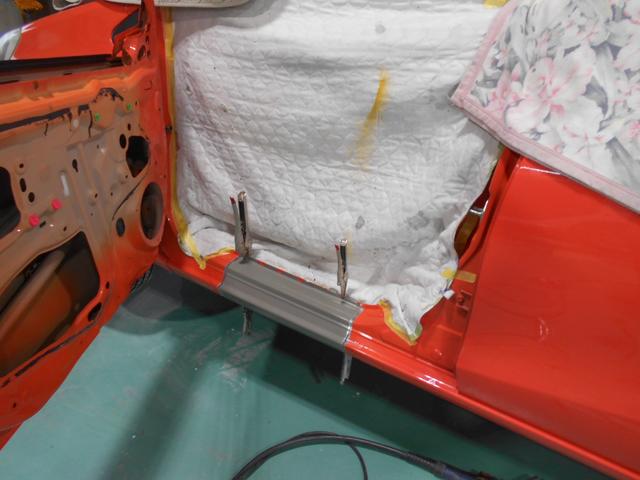 アクア　サイドシル交換　キズヘコミ直し　車修理　板金塗装のことならクルマフィクスへ！広島市佐伯区八幡　広島市　五日市　城山　利松　五日市観音　美鈴が丘 