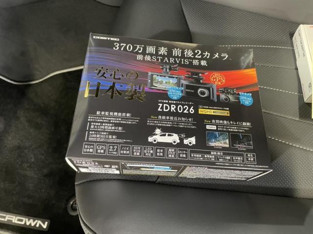 トヨタ　新車　クラウン　ドライブレコーダー　取付【山口県　周南市で持込でのタイヤ交換・ドライブレコーダー・ナビ等のパーツ取付・ドレスアップ・カスタムなら”Ｔａｋｅ　ｏｆ　テイク　オフ”へ！】