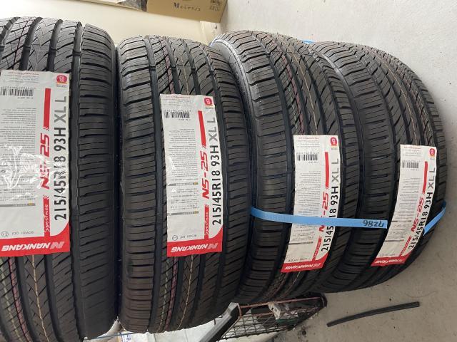 マツダ プレマシー 持ち込みタイヤ交換 NANKANG215/45R18 岡山市北区 岡山市中区　岡山市南区　岡山市東区　倉敷市　玉野市　都窪郡　総社市