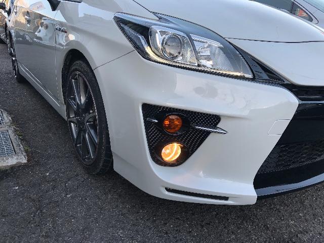 トヨタ プリウス  G's ZVW30  フォグランプ交換 ウィンカーレンズ交換 岡山市東区
