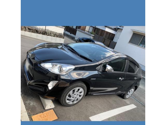 AQUA フロント事故修理　鈑金　塗装　バンパー交換　フェンダー交換　ヘッドライト交換