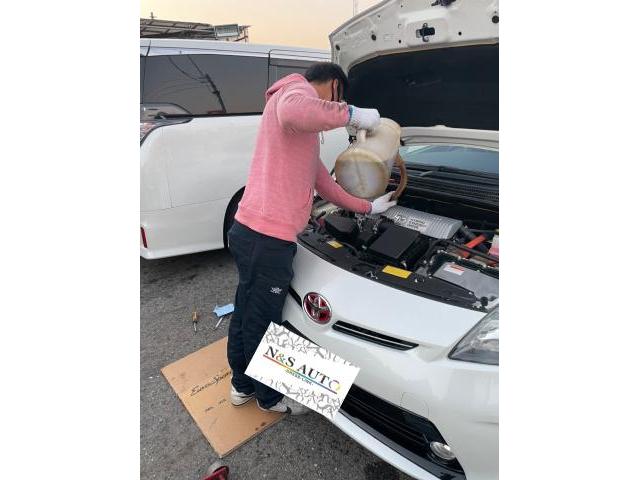 トヨタ　プリウス　Gツーリングセレクション　オイル交換　ZVW30 岡山市東区