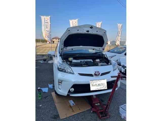 トヨタ　プリウス　Gツーリングセレクション　オイル交換　ZVW30 岡山市東区