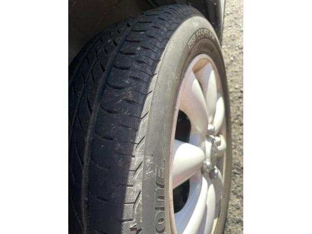 ダイハツ　ミラココア　プラスX  ノーマルタイヤからスタッドレスタイヤへ交換　L675S  岡山市東区