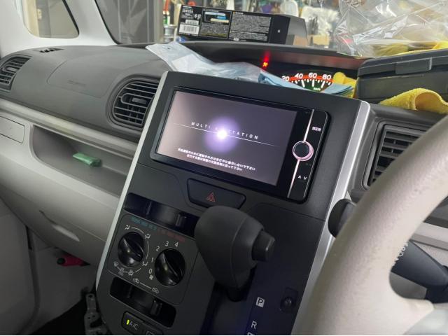 ダイハツ　タント　ナビ　交換　ドライブレコーダー　前後　取り付け　LA600S 岡山市東区