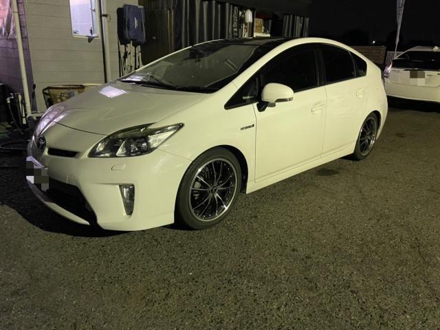 トヨタ　30プリウス　オイル交換　エレメント交換　スタッドレス→夏用タイヤ交換　ZVW30 岡山市東区