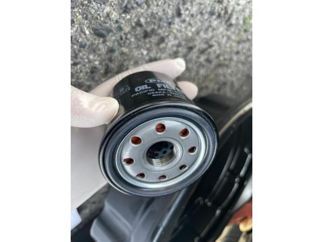 スズキ　ワゴンRスティングレー　納車前点検　オイル交換　エレメント交換　ワイパーゴム交換　エアコンフィルター交換　MH23S 岡山市東区