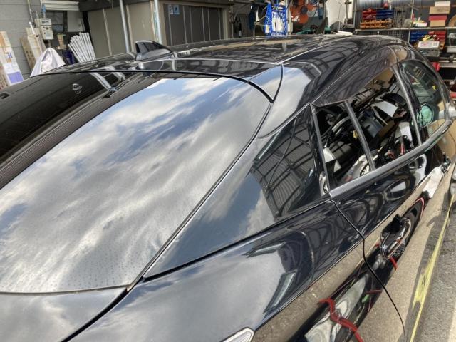 トヨタ　50系プリウス　Cピラーカバー交換　ZVW51 岡山市東区