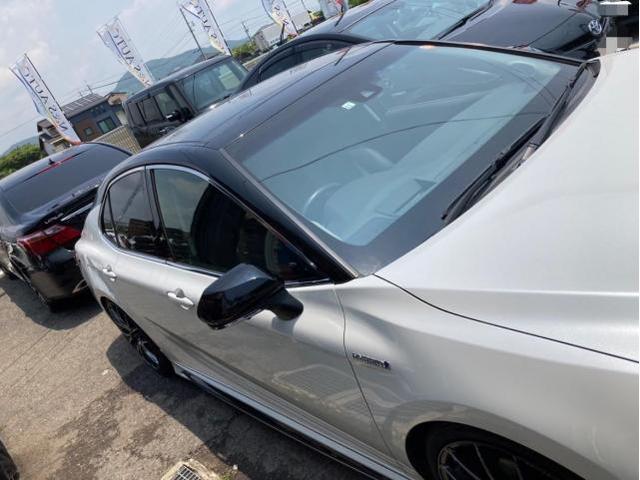 トヨタ　カムリ　ピラー塗装　ミラーカバー黒　交換　AXVH70　岡山市東区
