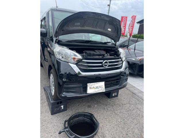 日産　デイズルークス　オイル交換　B21A 岡山市東区