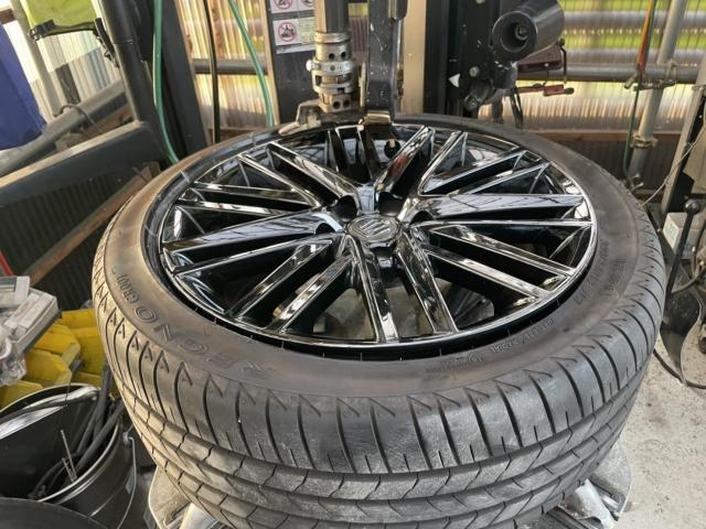 トヨタ クラウンアスリート 18インチアルミタイヤ 交換 組み替え（4本）GRS214 岡山市東区