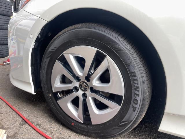 トヨタ 50系プリウス TEIN 車庫調取付　18インチアルミホイール取付　ZVW51 岡山市東区