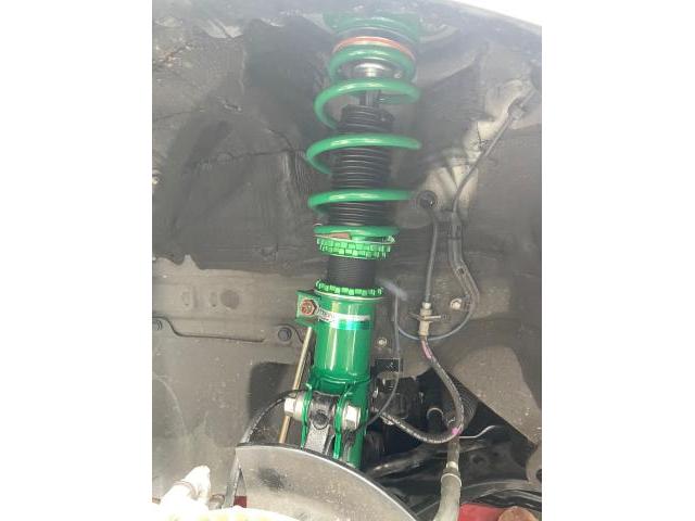 トヨタ 50系プリウス TEIN 車庫調取付　18インチアルミホイール取付　ZVW51 岡山市東区