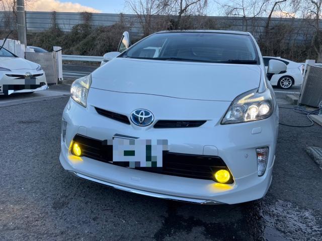 トヨタ 30系プリウス  フォグランプLED交換 カラーチェンジfcl交換 ZVW30 岡山市東区