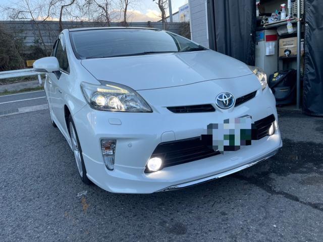 トヨタ 30系プリウス  フォグランプLED交換 カラーチェンジfcl交換 ZVW30 岡山市東区