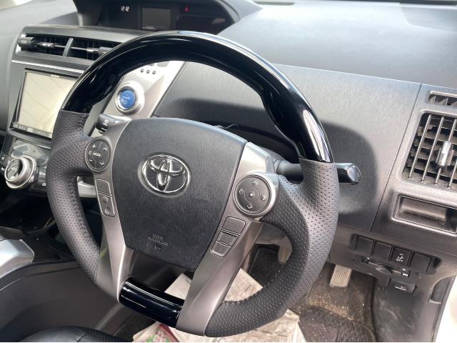 トヨタ プリウスα ステアリング交換 シフトノブ交換 ZVW41W 岡山市東区