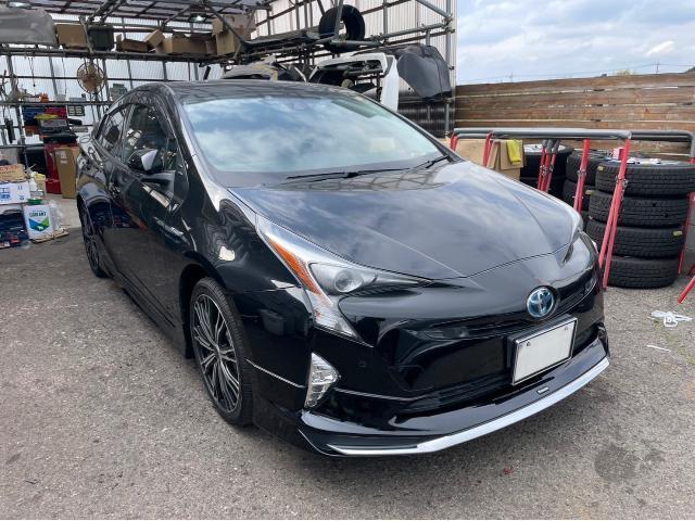 トヨタ 50系プリウス  在庫車 モデリスタエアロ 取り付け ZVW55 岡山市東区