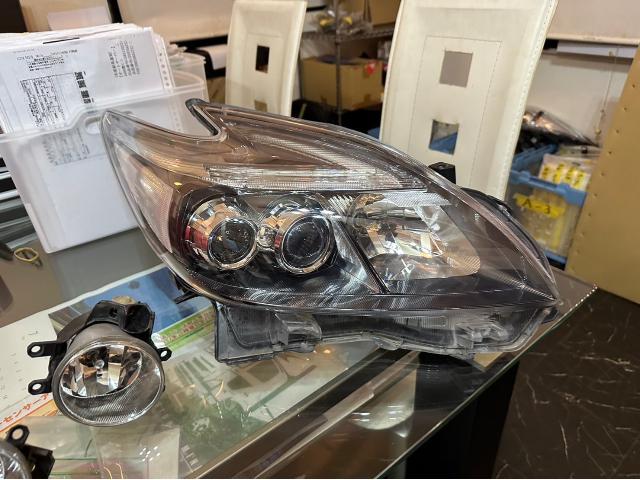 トヨタ 30系プリウス ヘッドライト フォグランプ リペア ZVW30 岡山市東区