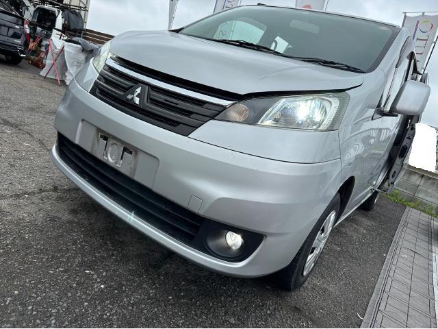 三菱 デリカD3 納車点検 LEDヘッドライト LEDフォグランプ LEDナンバー灯 LEDルームランプ 交換 ナビ取り付け