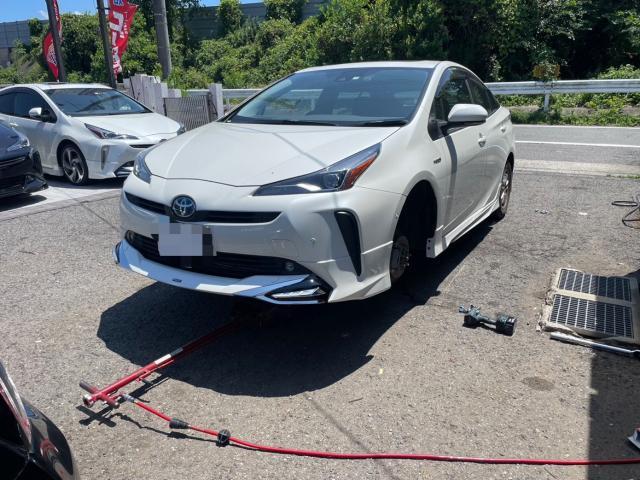 トヨタ 50系プリウス  15インチ→18インチ ホイール 組み換え 交換 ZVW51 岡山市東区