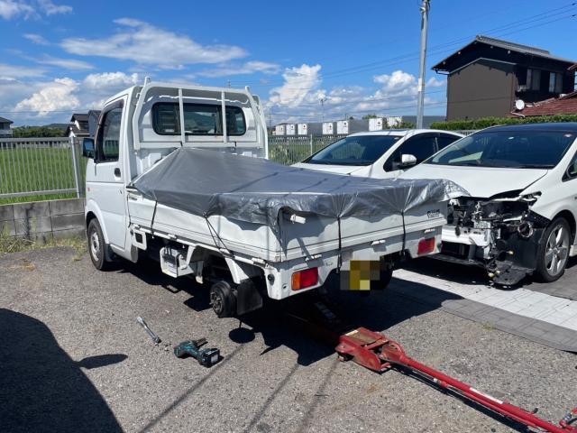 スズキ キャリートラック タイヤ交換 DA63T 岡山市東区