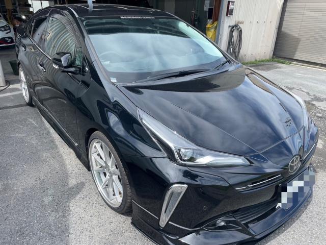 トヨタ 50系プリウス  ガラスコーティング施工 納車前点検 ZVW51 岡山市東区