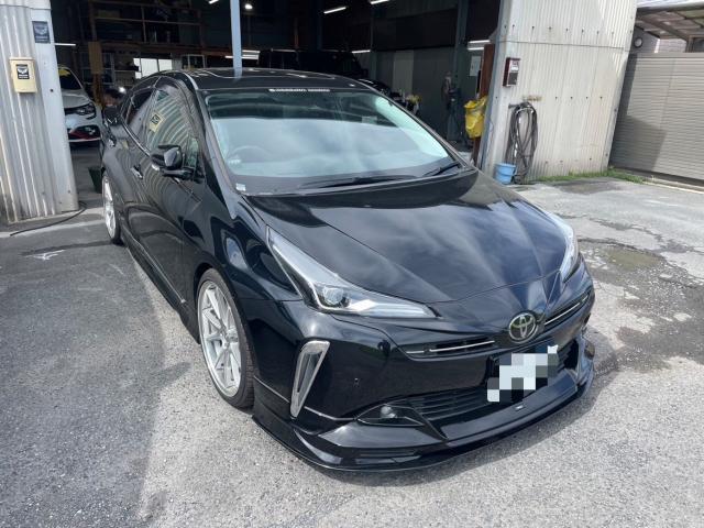 トヨタ 50系プリウス  ガラスコーティング施工 納車前点検 ZVW51 岡山市東区