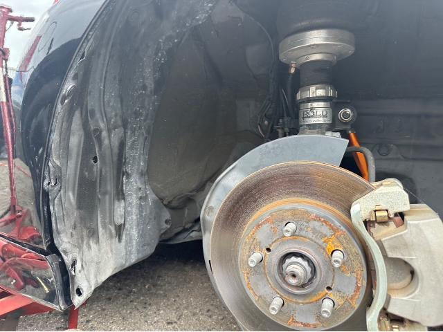 トヨタ 50系プリウス  フェンダーライナー右 交換 T-DEMAND 調整式スタビリンクロッド ブーツ交換 ZVW51 岡山市東区