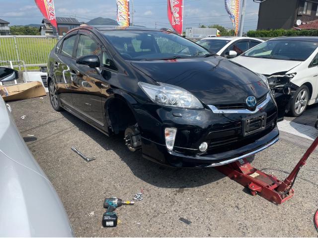 トヨタ 30系プリウス  ドレスアップ フルエアロ取付 17インチホイール交換 ZVW30 岡山市東区