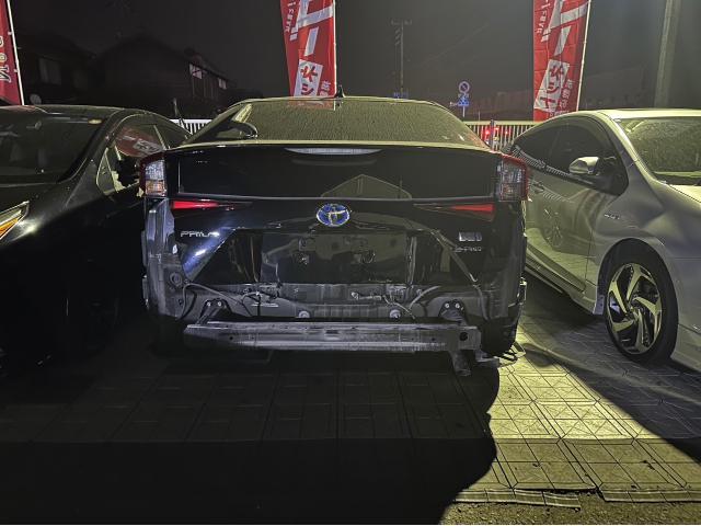 トヨタ 50系プリウス リアエアロ  交換 ZVW55 岡山市東区