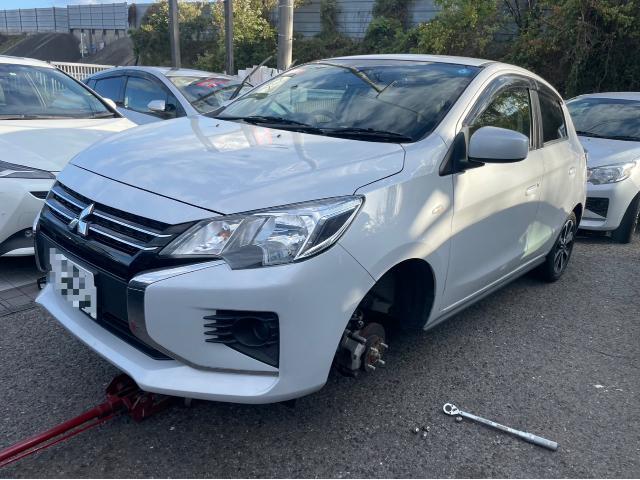 三菱 ミラージュ スタッドレスタイヤ交換 組み換え A03A 岡山市東区