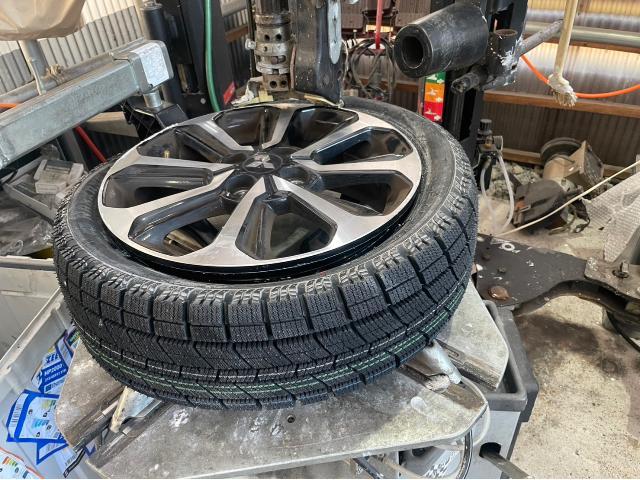 三菱 ミラージュ スタッドレスタイヤ交換 組み換え A03A 岡山市東区