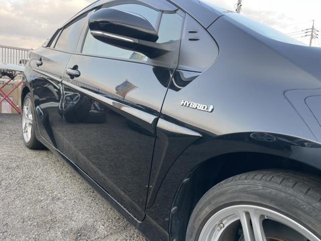 トヨタ　50系プリウス　サイドプロテクションモール取り付け　ZVW51　岡山市東区