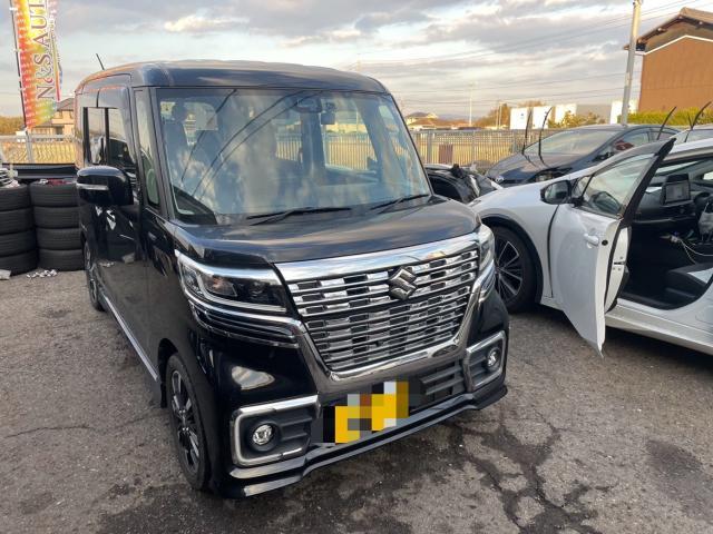 スズキ スペーシアカスタム オイル エレメント 交換 MK53S 岡山市東区