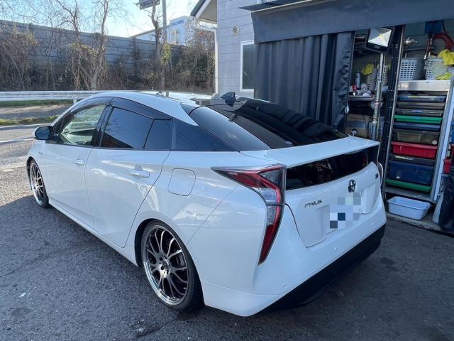 トヨタ 50系プリウス  モデリスタフルエアロ 取付 ZVW51 岡山市東区