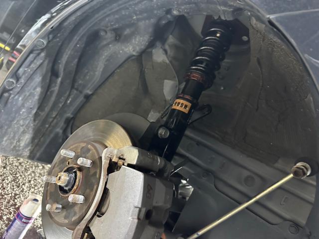 トヨタ 50系プリウス  RUSH車高調取付 取付 ZVW51 岡山市東区