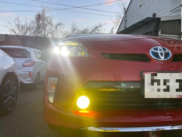 トヨタ 30系プリウス  fclフォグランプ 交換 ZVW30 岡山市東区
