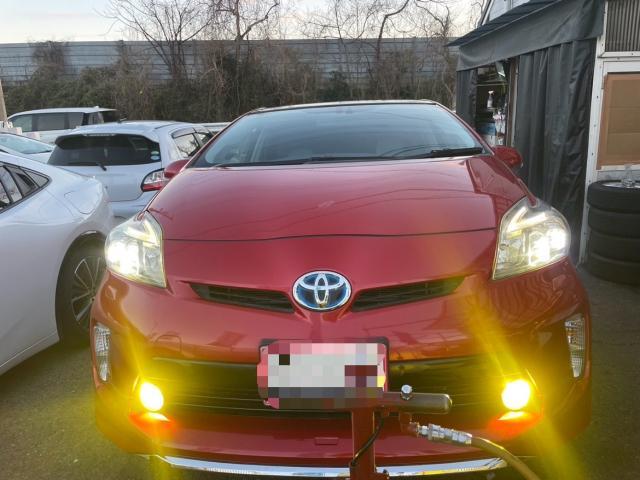 トヨタ 30系プリウス  fclフォグランプ 交換 ZVW30 岡山市東区