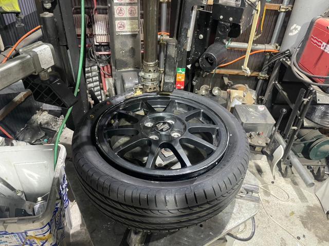 スズキ　スペーシアギア　タイヤ交換　MK53S　岡山市東区