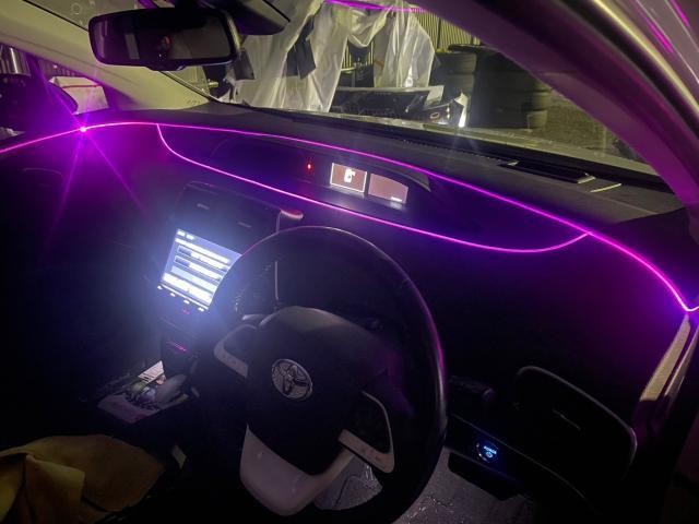 トヨタ　プリウス　アンビエントライト 取付　ZVW51　岡山市東区