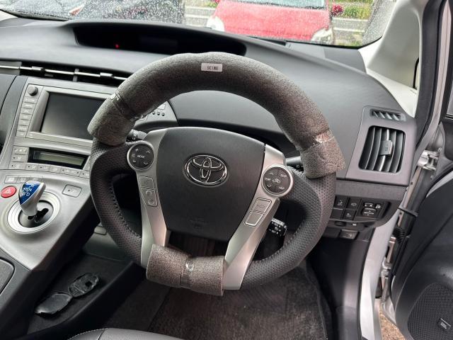 ZVW 30 前期 後期 プリウス 黒木目 PVC レザー ガングリップ ステアリング 新品 ZVW30系 プリウス 前期 後期 インテリア 3点セット インテリアパネル