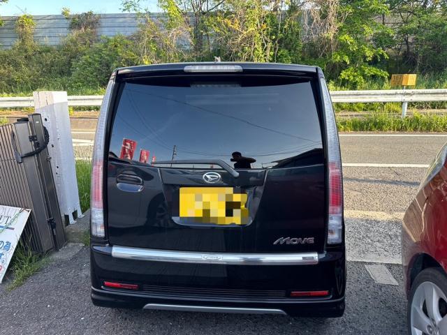 ダイハツ　ムーブ　エンジンオイル、オイルフィルター交換、ファンベルト調整、リアフィルム施行