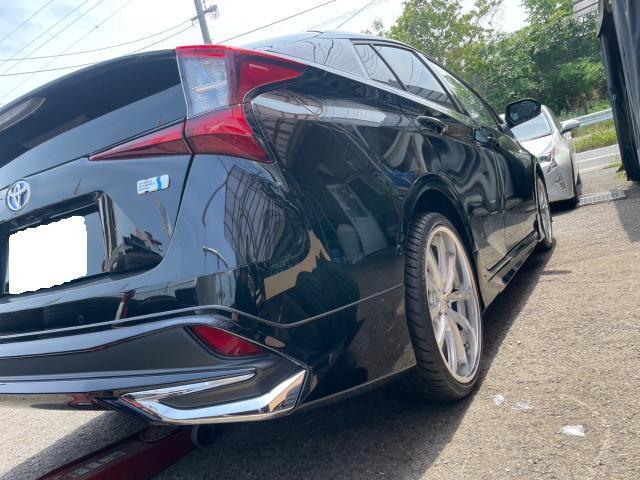 トヨタ 50系プリウス  モデリスタフルエアロ取付　19inホイール交換 組み換え　ZVW51 岡山市東区