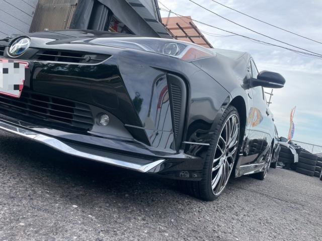 トヨタ 50系プリウス モデリスタエアロ取付  19inホイール交換 組み換え　ZVW51 岡山市東区