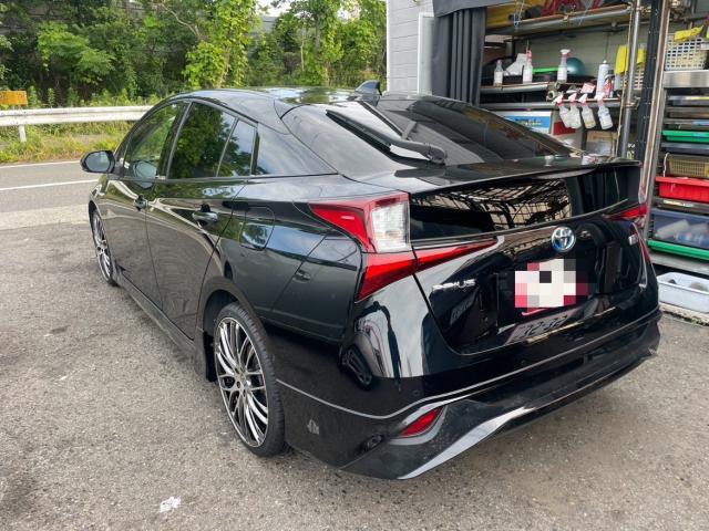 トヨタ 50系プリウス モデリスタエアロ取付  19inホイール交換 組み換え　ZVW51 岡山市東区