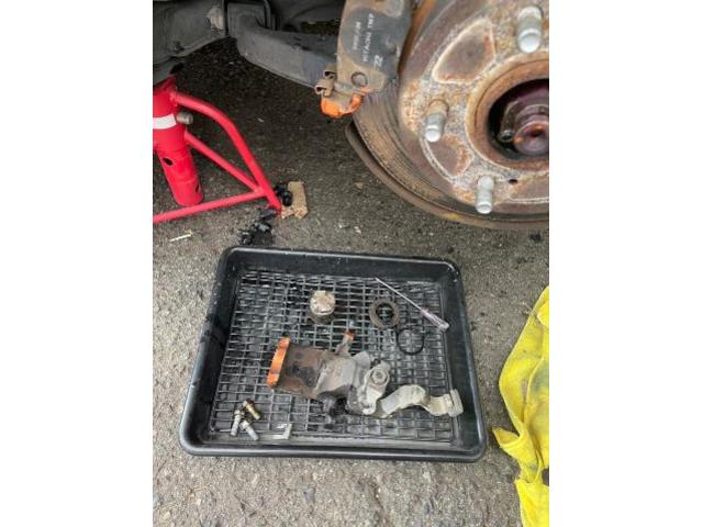 日産　シルビア　リアキャリパーオーバーホール　E-S14　岡山市東区