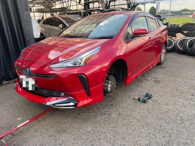 トヨタ 50系プリウス  モデリスタエアロ取付　19インチホイール交換　 ZVW51　岡山市東区