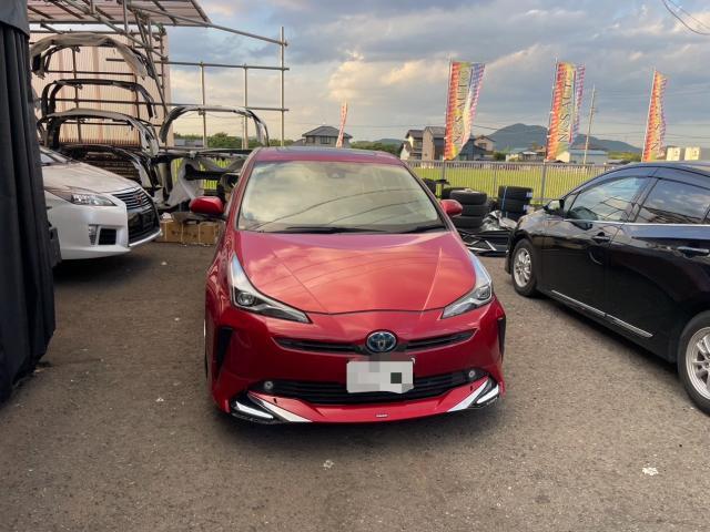 トヨタ 50系プリウス  モデリスタエアロ取付　19インチホイール交換　 ZVW51　岡山市東区